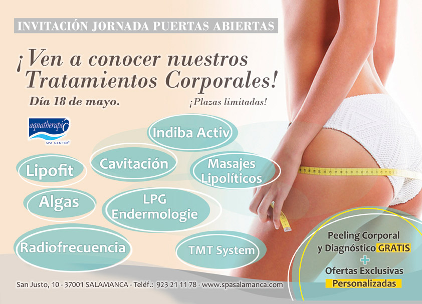 Nuevos Tratamientos Corporales: Jornada de Puertas Abiertas Nuevos Tratamientos Corporales: Jornada de Puertas Abiertas
