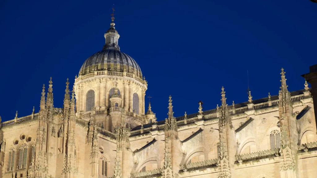 Catedral de Salamanca por la noche