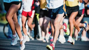 corredores en una media maratón